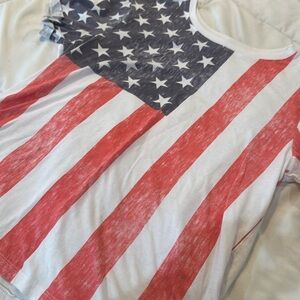 Red White and Blue flag boutique shirt
